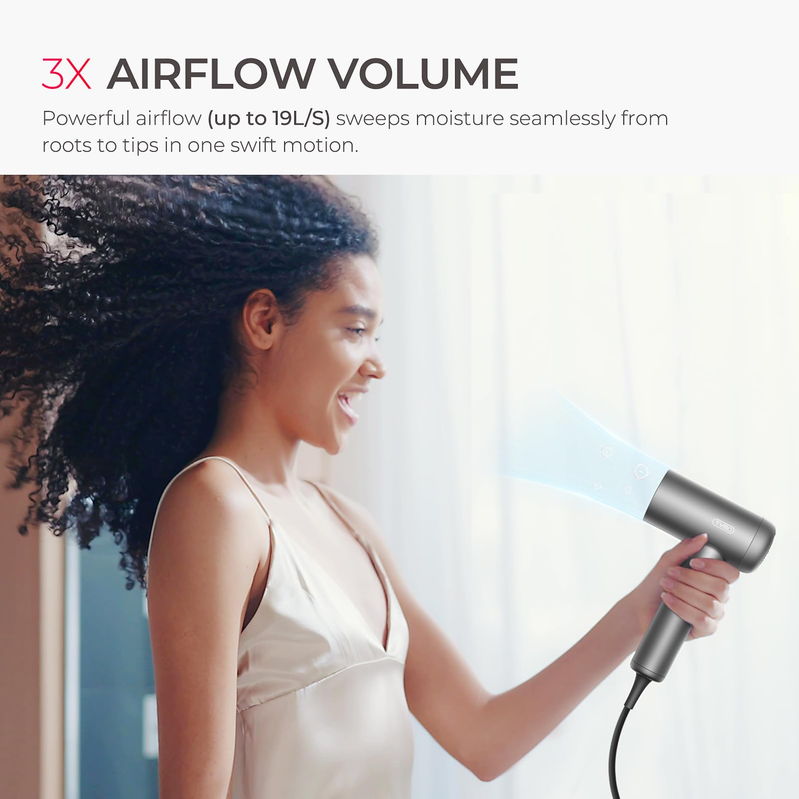 TYMO AIRHYPE Lite – diseño ligero para mayor comodidad durante el secado.