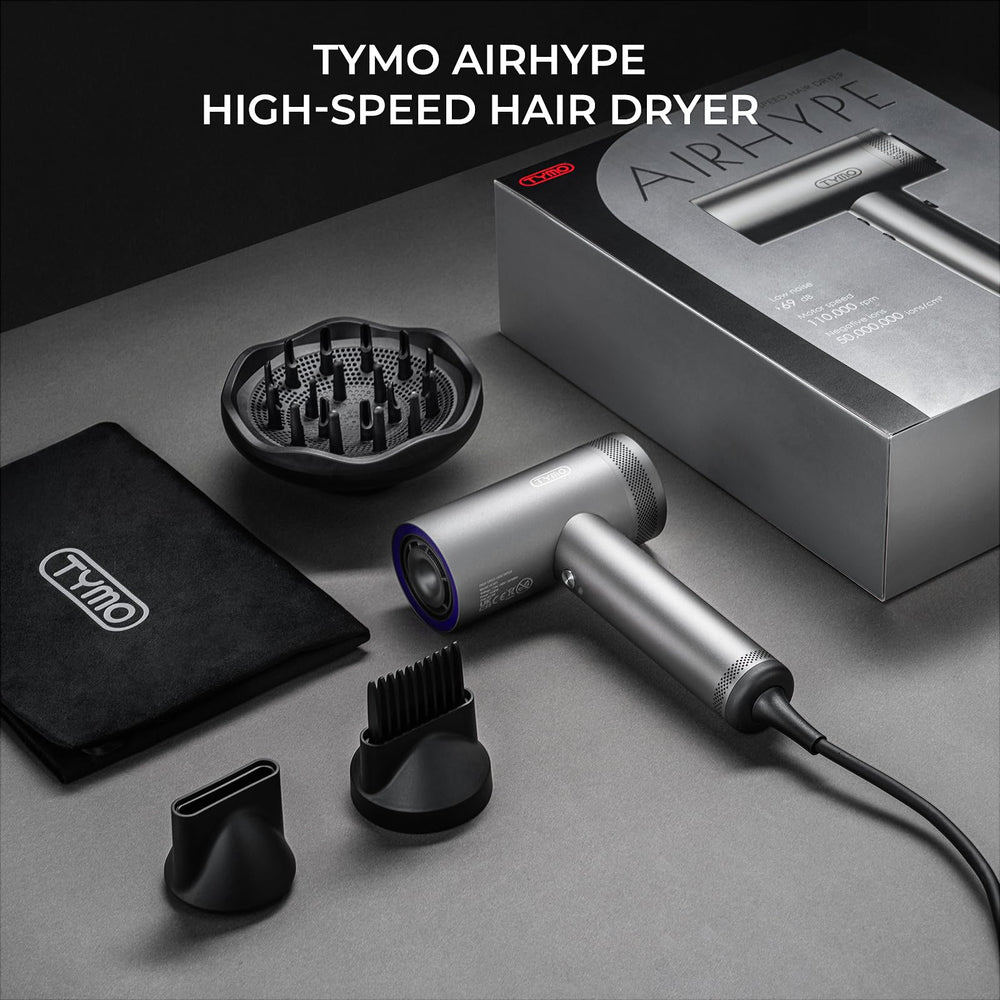TYMO AirHype pantalla LCD para ajustar configuraciones fácilmente
