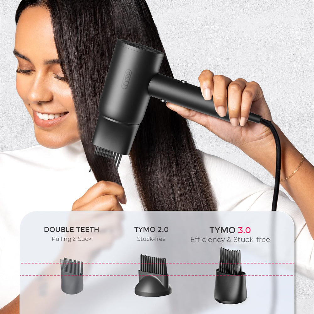 TYMO 6 configuraciones para diferentes estilos sin dañar el cabello.