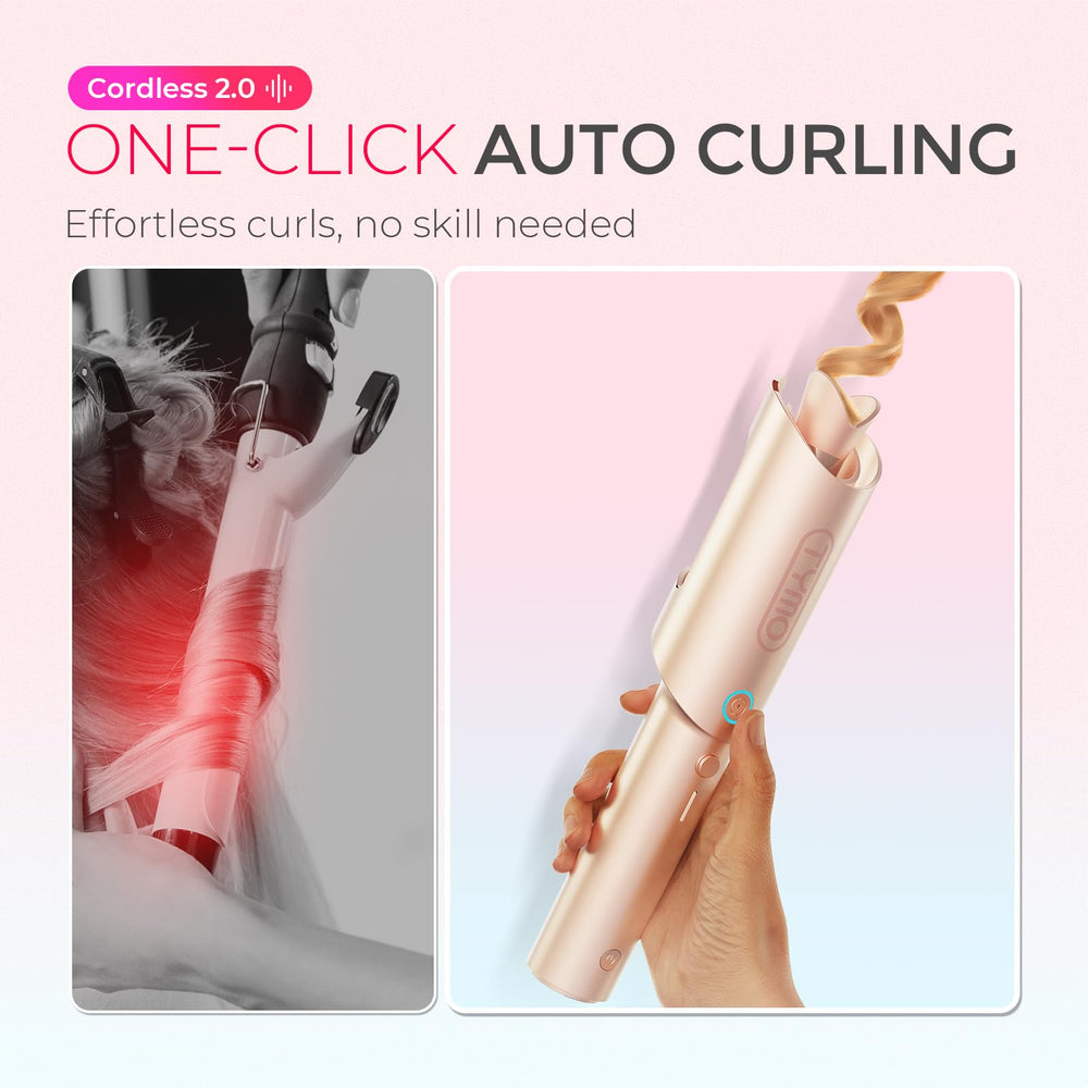 TYMO CurlGo cerámica turmalina para brillo suave y reducción de frizz