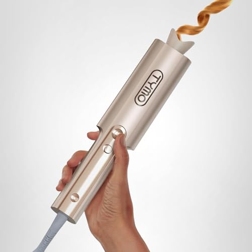 TYMO CurlPro Plus acabado dorado para look elegante.