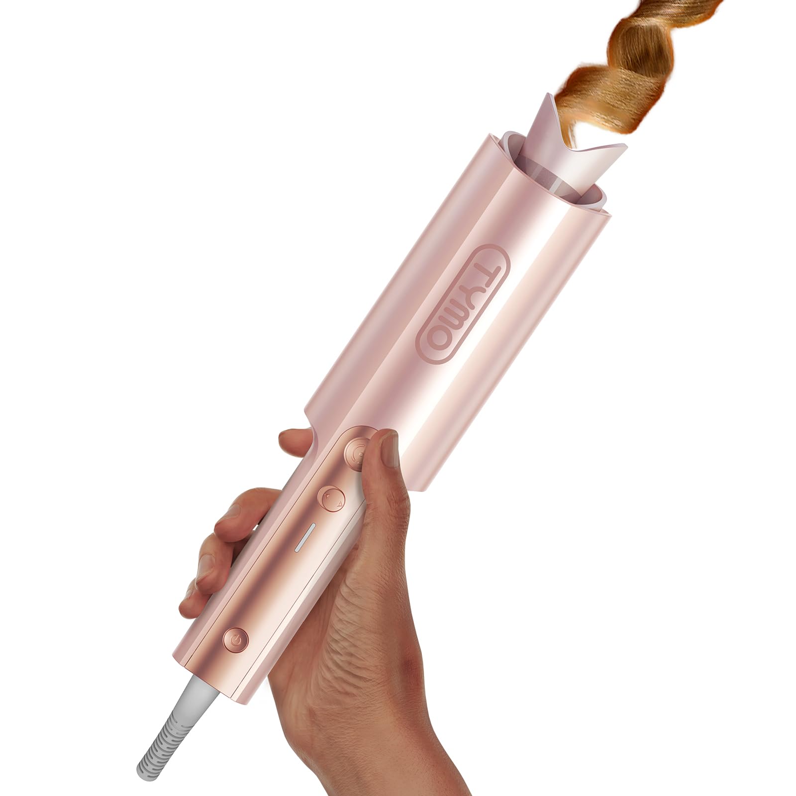TYMO CurlPro Plus con barril largo 1,25 para rizos consistentes en cabello largo.