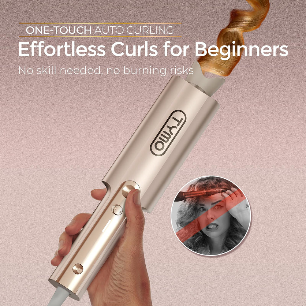 TYMO CurlPro Plus recubrimiento cerámico tourmalina para brillo suave.