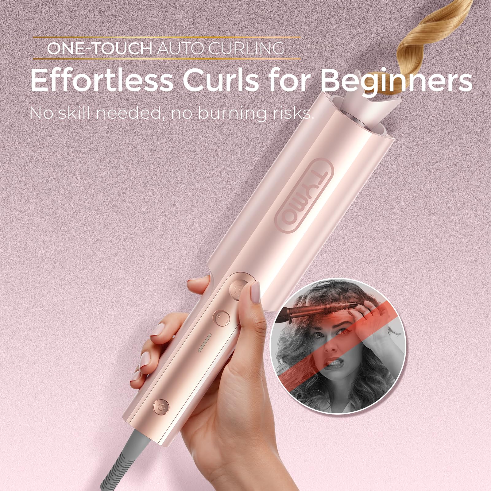 TYMO CurlPro Plus rizos definidos y brillantes para un acabado duradero