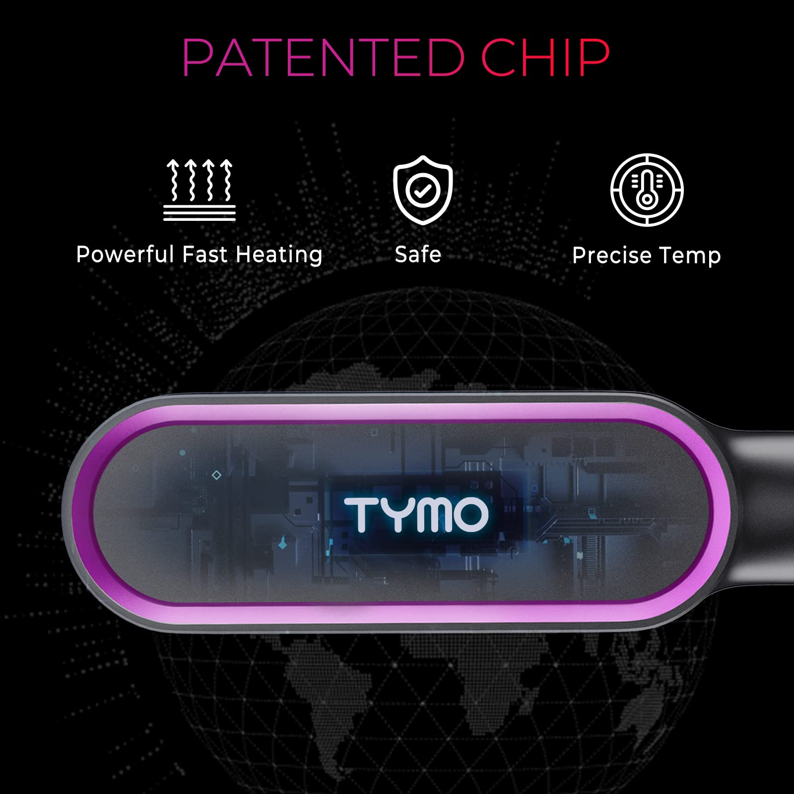 TYMO Ring: carcasa anti-quemaduras para uso seguro y cómodo al peinar.