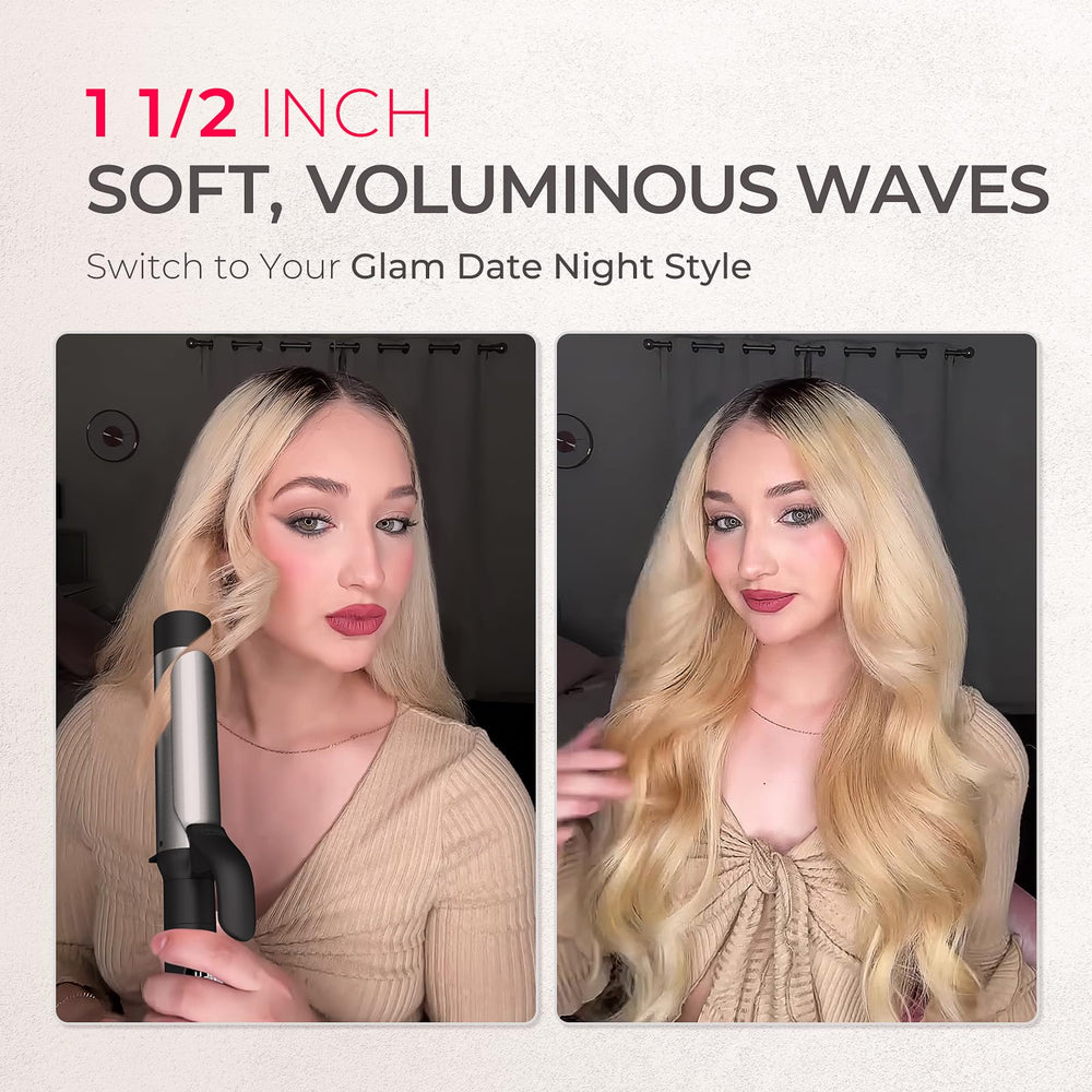 TYMO rizador conjunto 1,5 pulgadas: ondas de playa con volumen equilibrado
