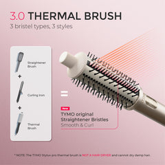 TYMO Stylux Pro, cilindro ceramico para modelar cabello con suavidad.