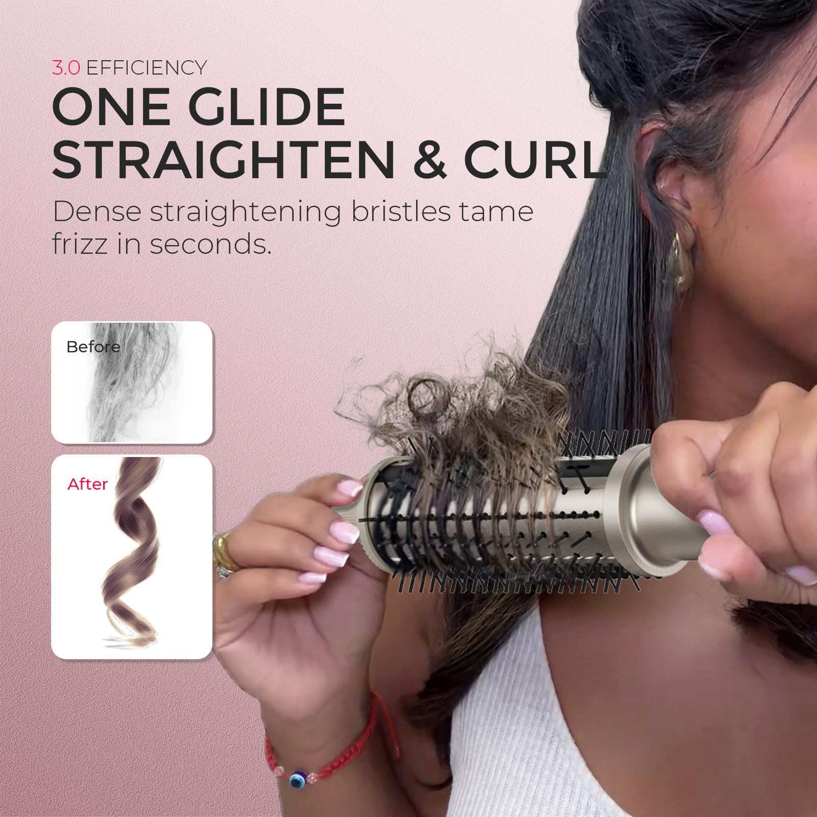 TYMO Stylux Pro con dientes 3D para peinar sin tirones.