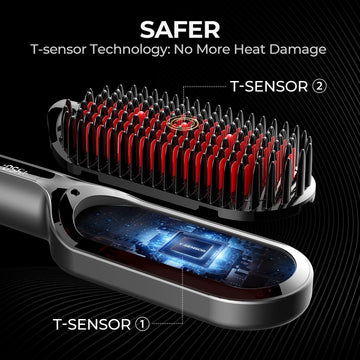 TYMO tecnología de calor preciso para un peinado uniforme y suave.