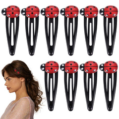 Pinza Tyquour mariquita para el cabello, agarre seguro y juego