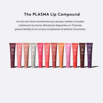 Aplicación de U Beauty Plasma Lip Compound en labios para hidratación y suavidad.