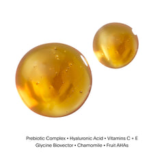 U Beauty Resurfacing Compound Serum, ingredientes clave como vitamina C y retinol para cuidado diario.