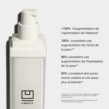 U Beauty Resurfacing Compound Serum, rutina diaria para piel más uniforme y luminosa.