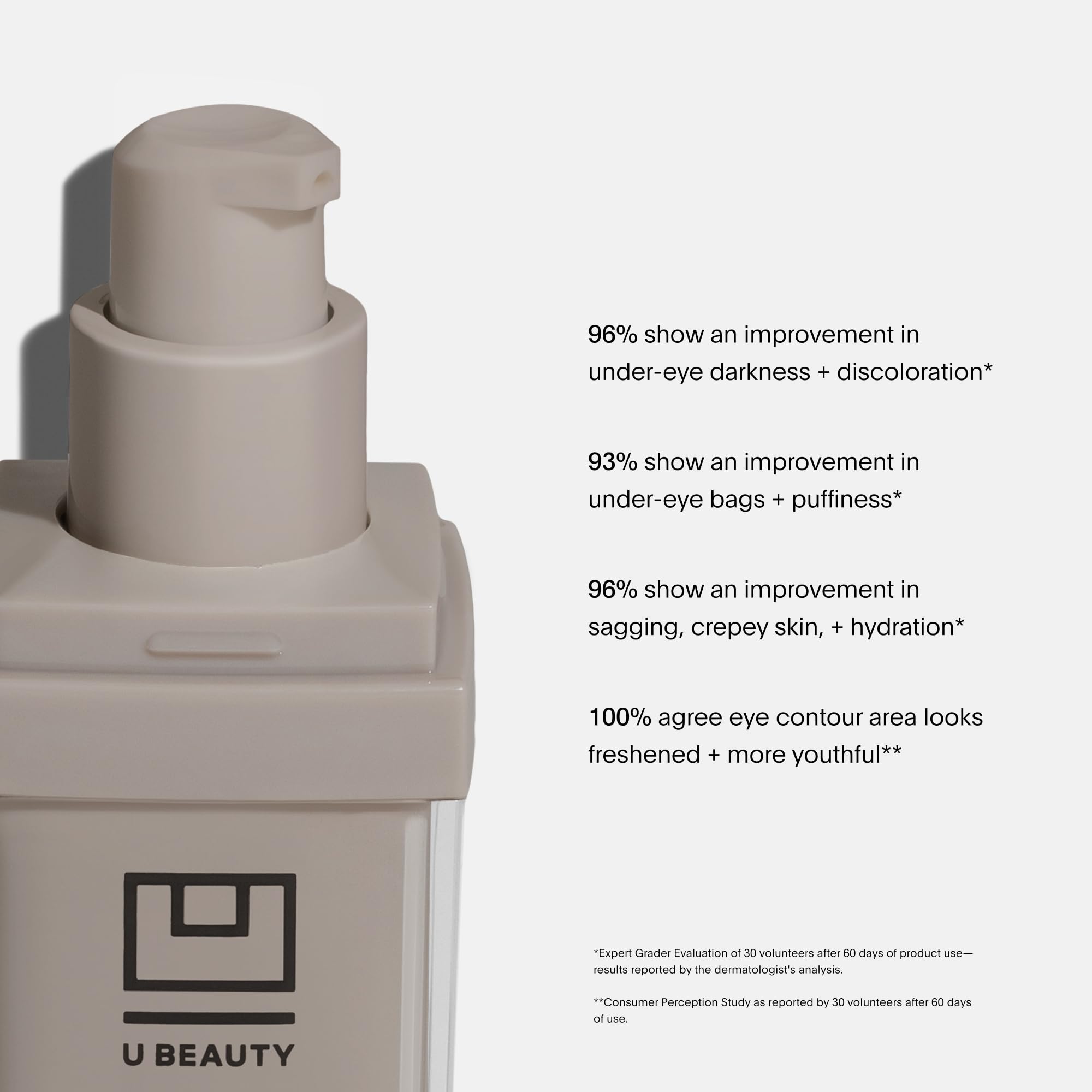 U Beauty The RETURN Eye Concentrate, textura crema iluminadora, brinda frescura a la mirada