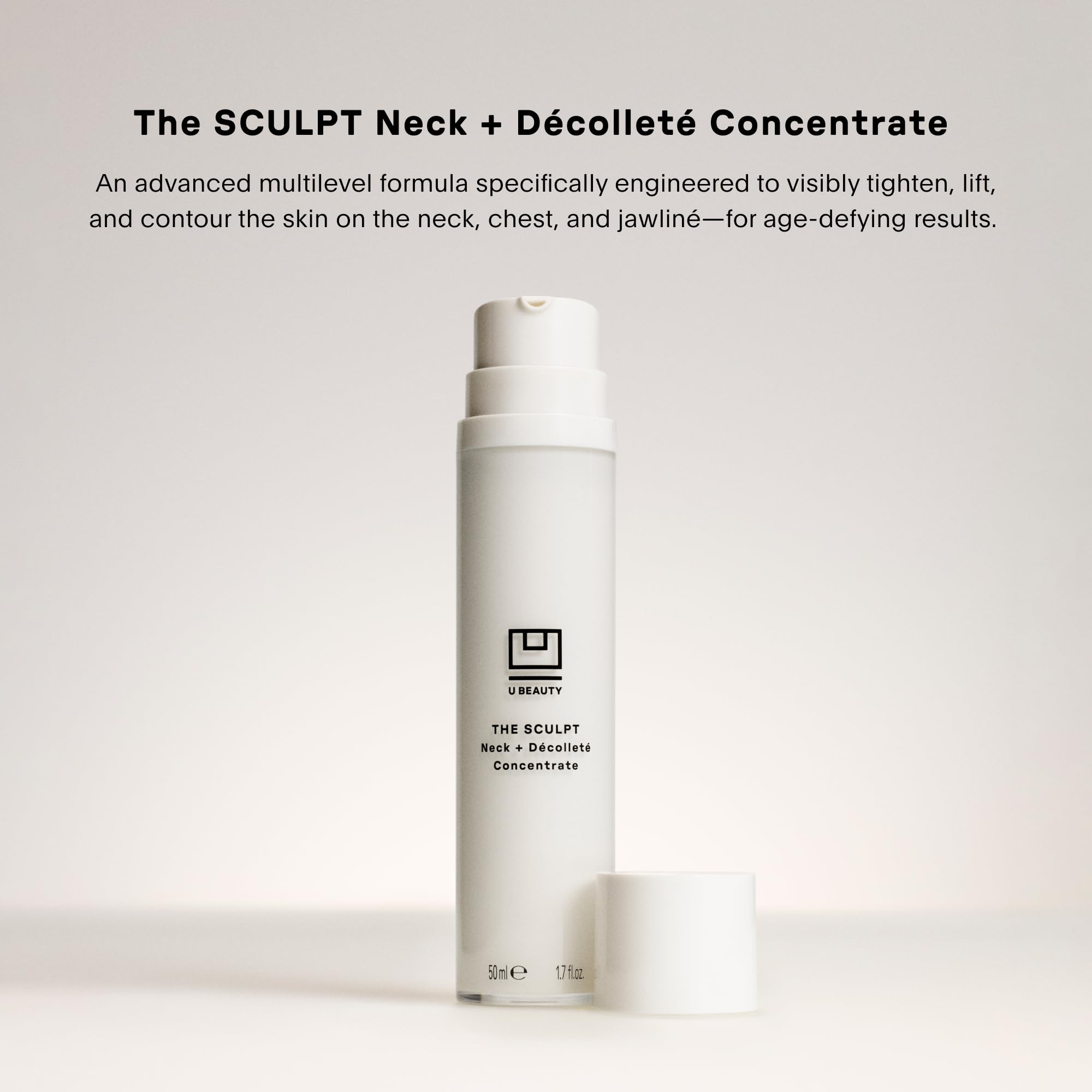U Beauty SCULPT: crema hidratante de textura suave que se absorbe bien.