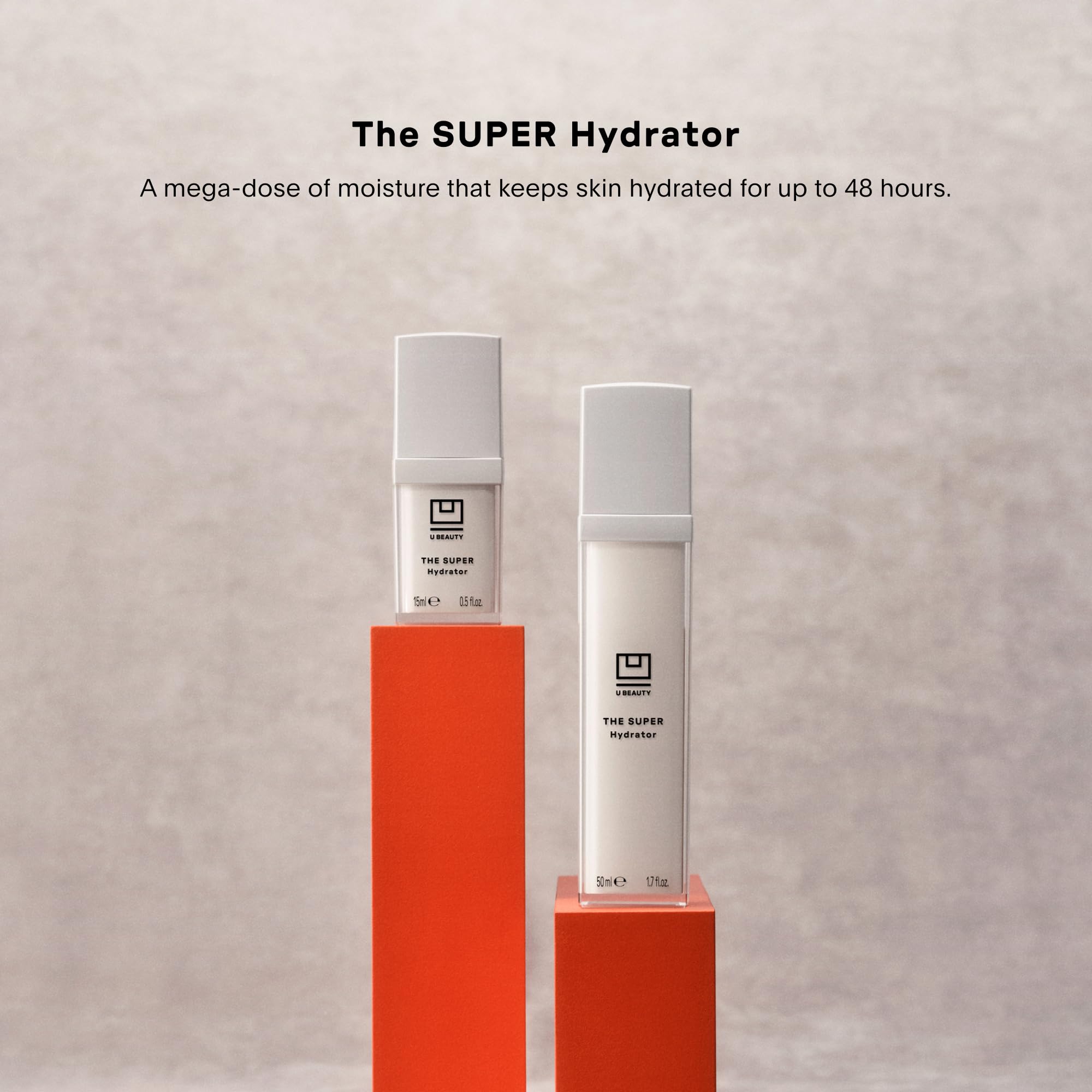 U Beauty The SUPER Hydrator envase crema, práctico para la rutina diaria.