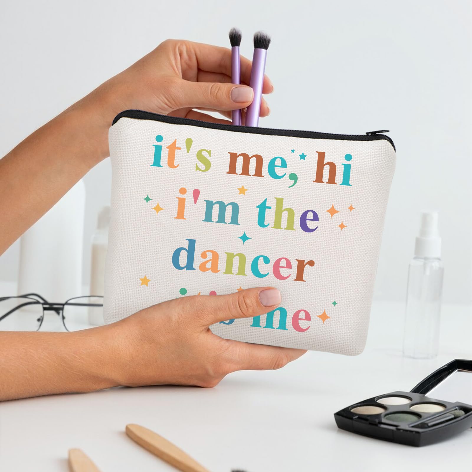 UAREHIBY diseño práctico para transportar maquillaje y artículos de recital.