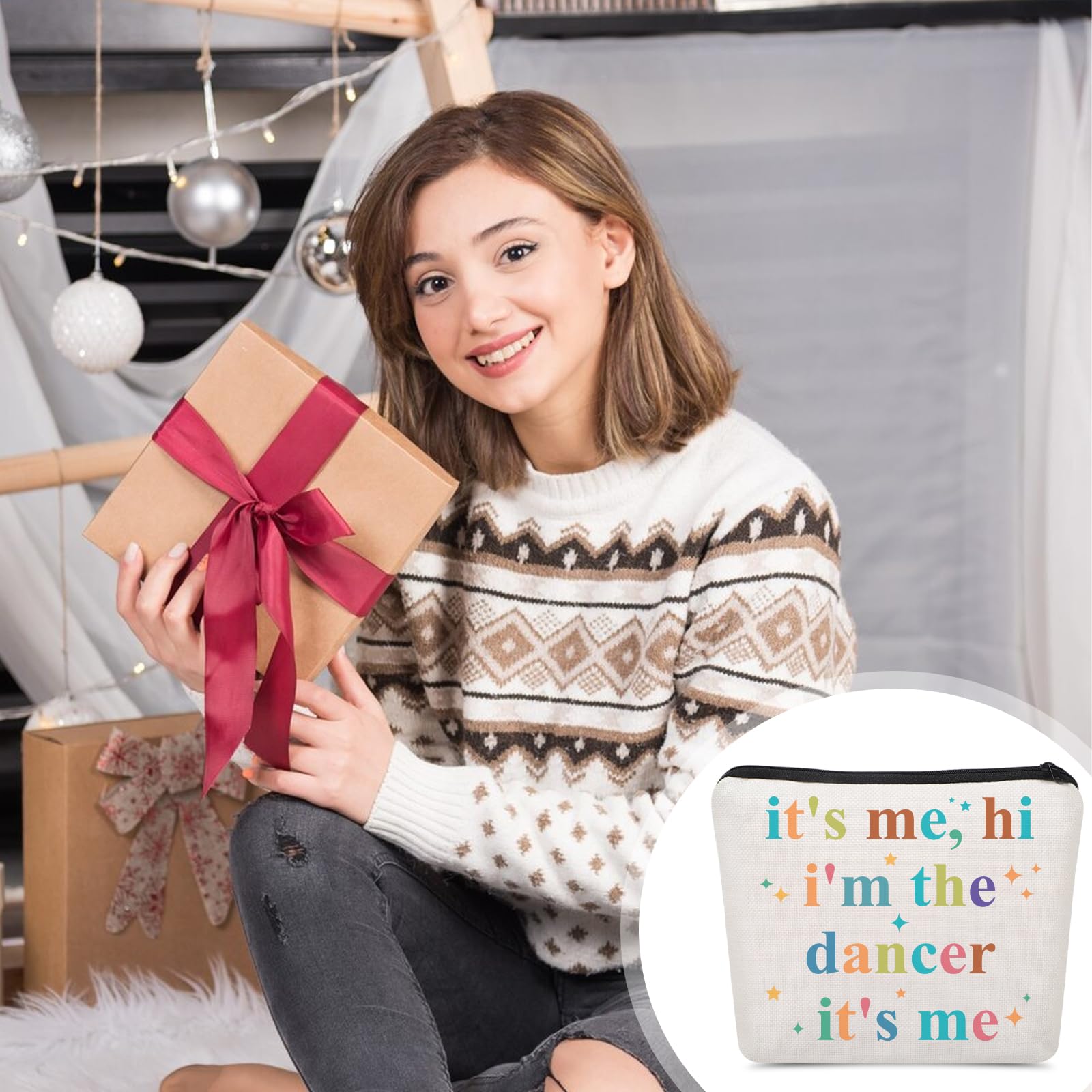 UAREHIBY bolsa de danza multipropósito para maquillaje y objetos personales.