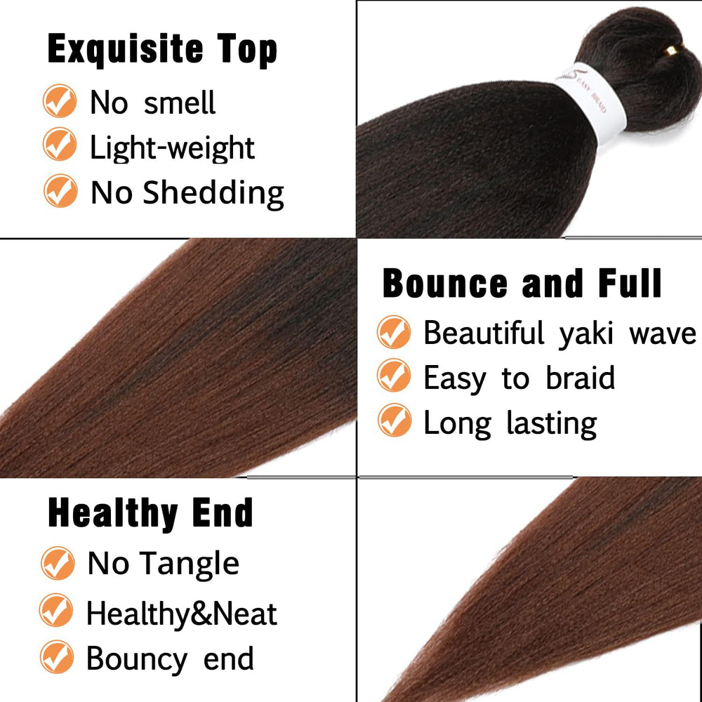 Ubeleco paquetes de 8 unidades para trenzas uniformes.