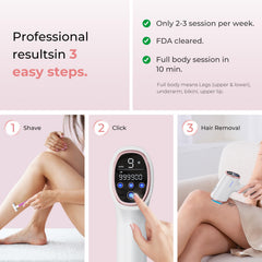 Ubroo IPL: uso de cuerpo completo, desde rostro hasta piernas