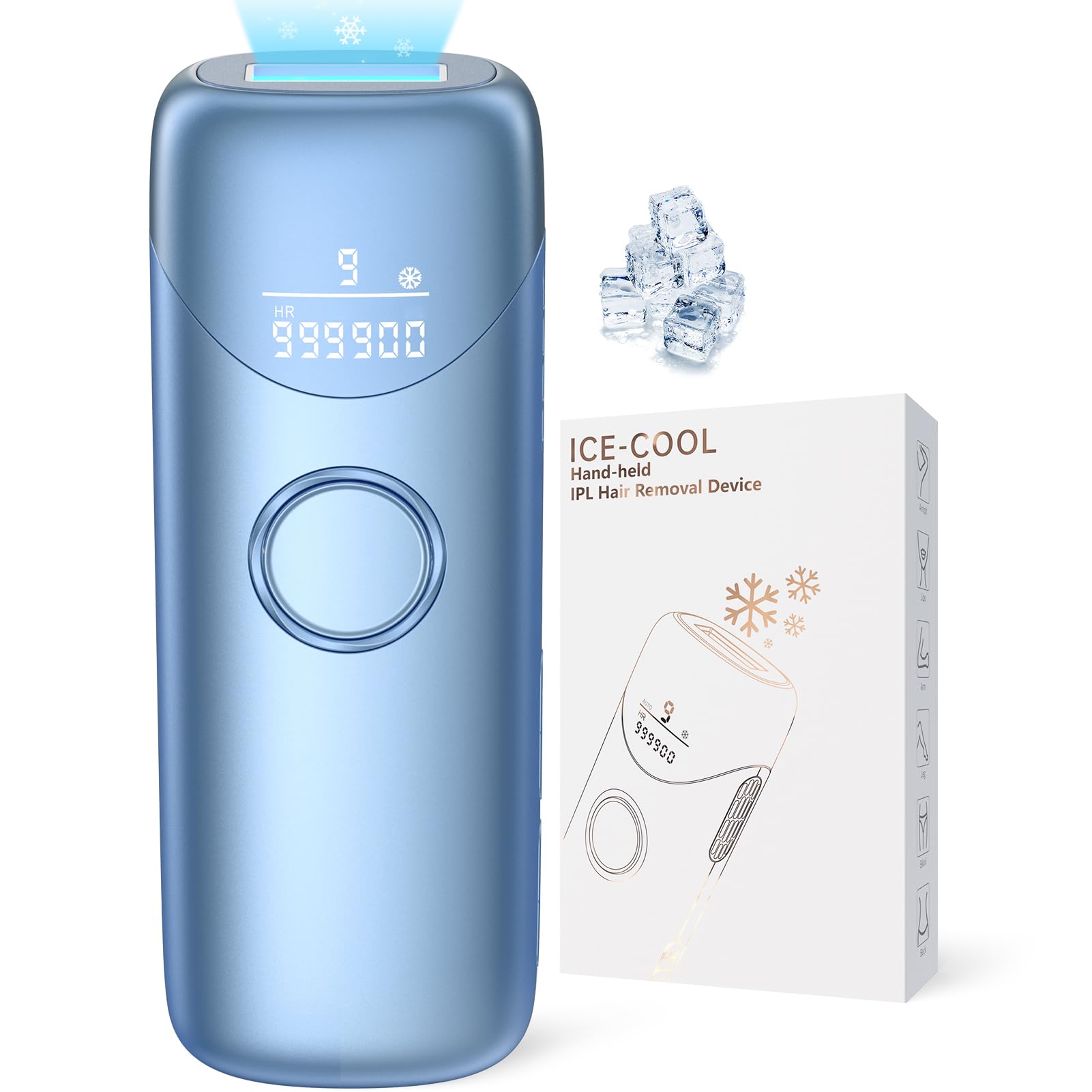 Ubroo IPL con enfriamiento de toque de hielo para mayor comodidad durante la sesión