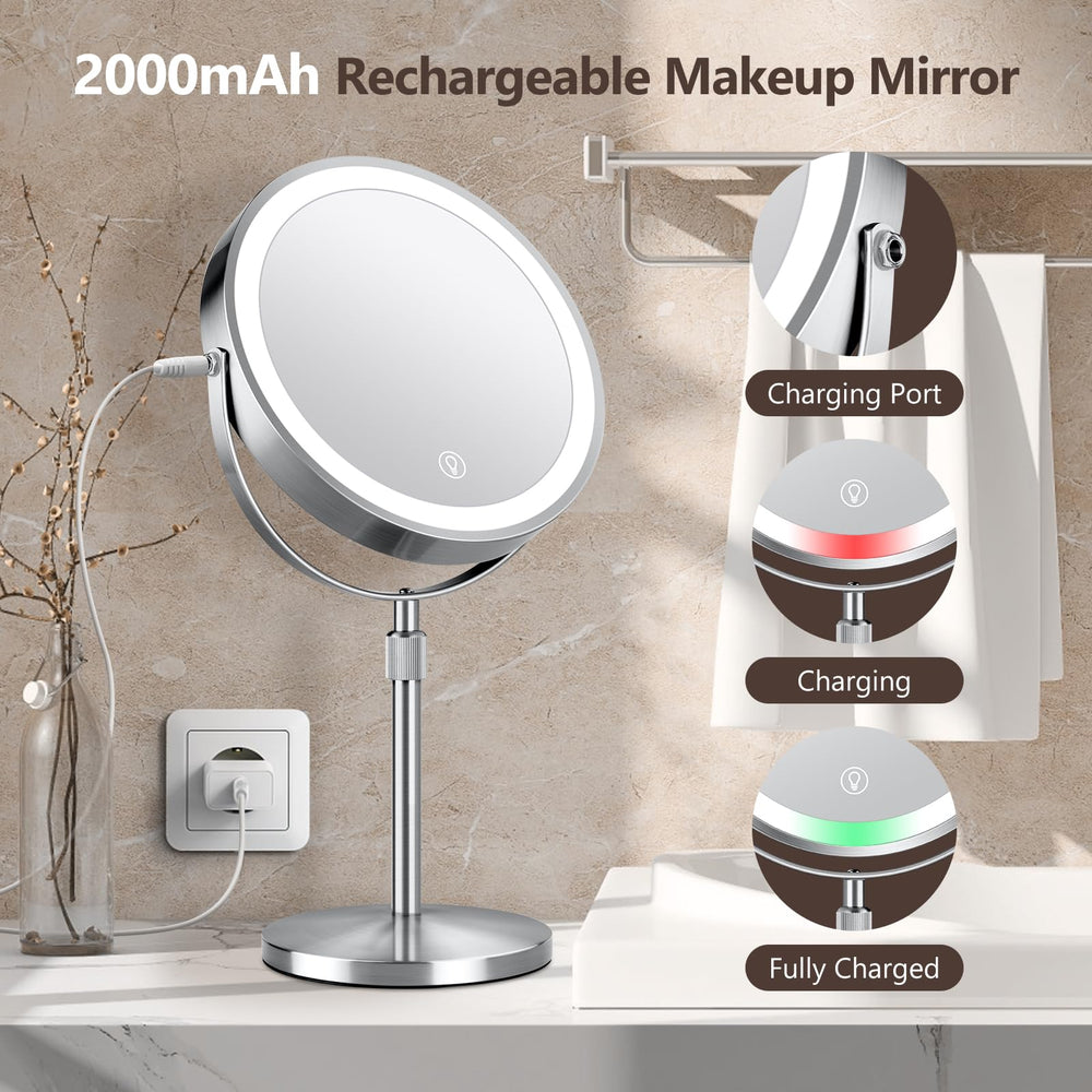 Espejo UBYMET rotación de 360 grados y doble cara para ángulos perfectos