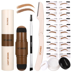 UCANBE eyebrow stamp kit dual-color pomade for quick natural brows