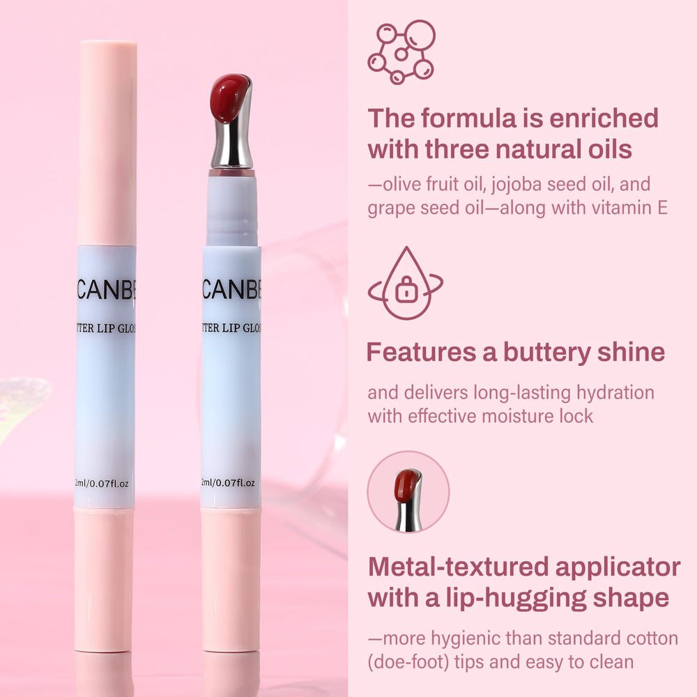 UCANBE brillo labial tono claro 01 para look suave
