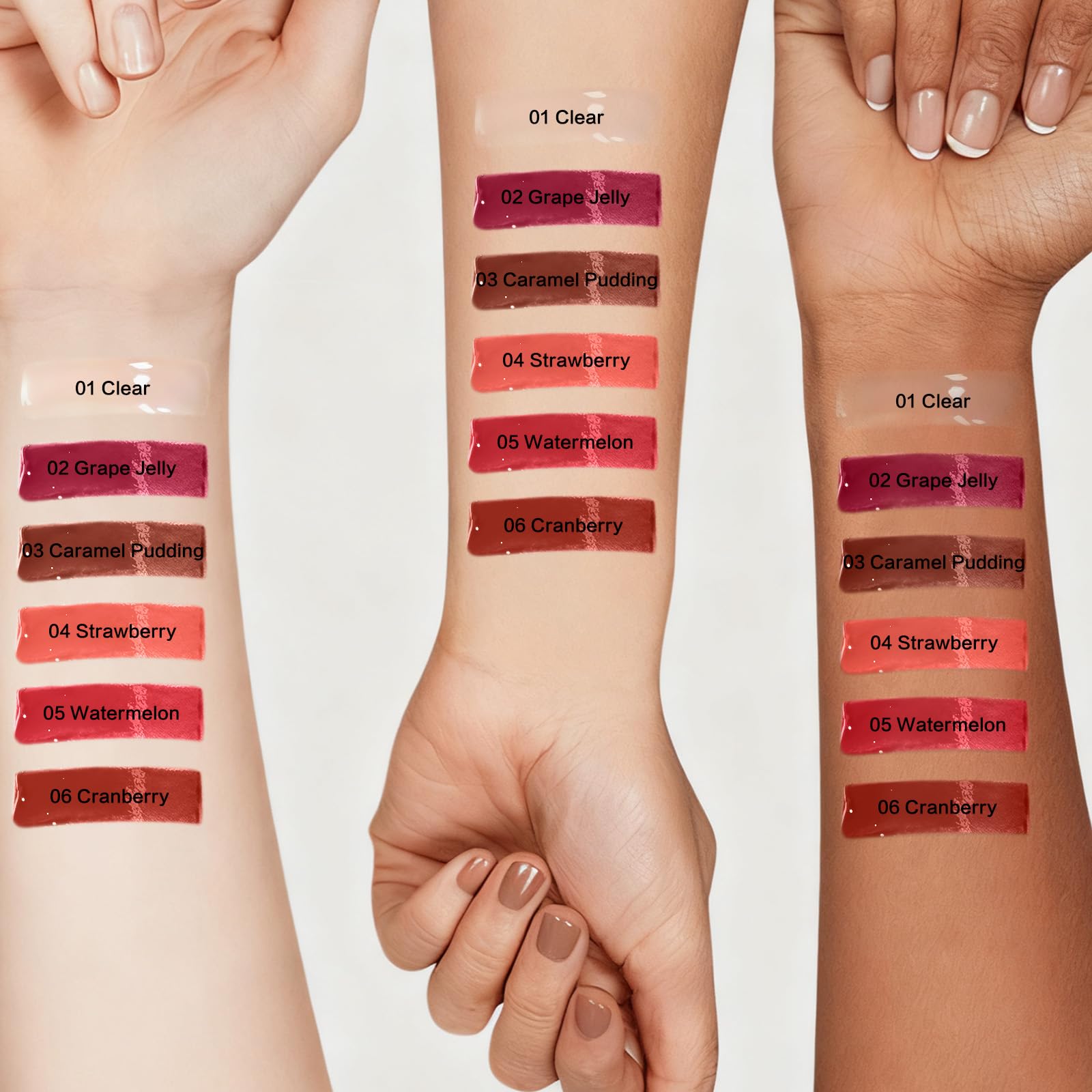 UCANBE brillo labial con tonos para todos los estilos de maquillaje