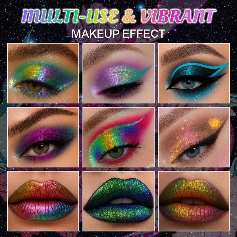 Uso versátil UCANBE Chameleon para ojos, rostro y arte corporal.