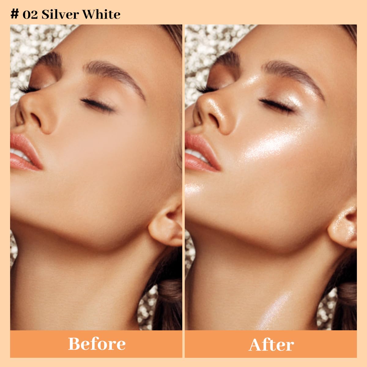 UCANBE destellos en piernas, piel luminosa y uniforme.