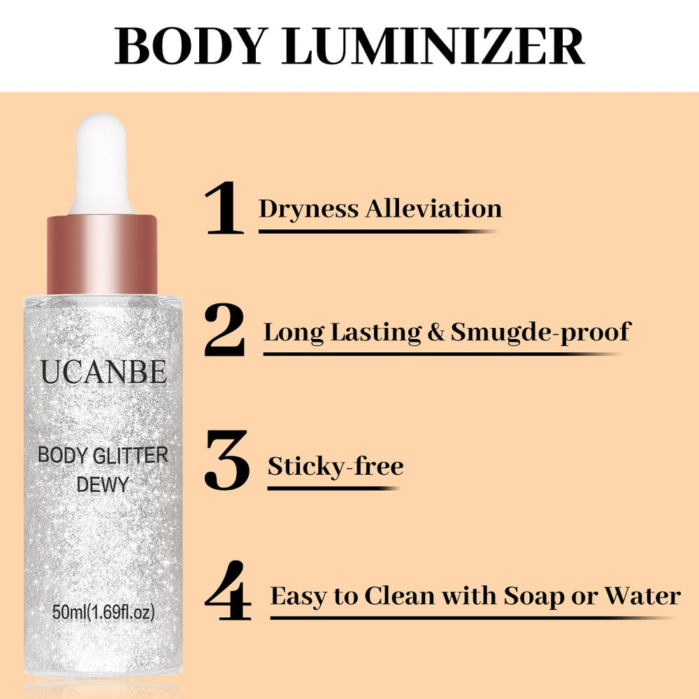 UCANBE destellos para rostro, realza iluminación natural.