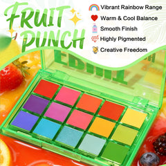 UCANBE Fruta Punch muestras de colores vivos para difuminar fácilmente