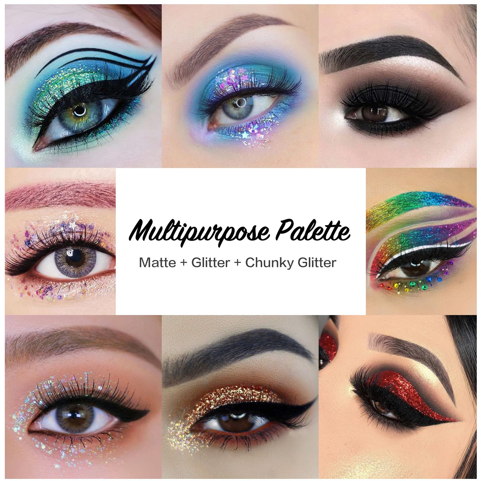 UCANBE Glitter granulado para destellos de alto impacto.