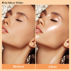 UCANBE Glow Shimmer Drop Set, reflejos en brazos y piernas para efecto glamouroso.