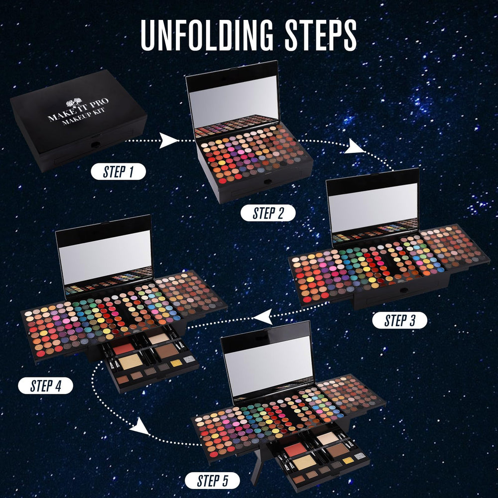 UCANBE Kit Maquillaje Todo en Uno: polvo de cejas para fijar la forma
