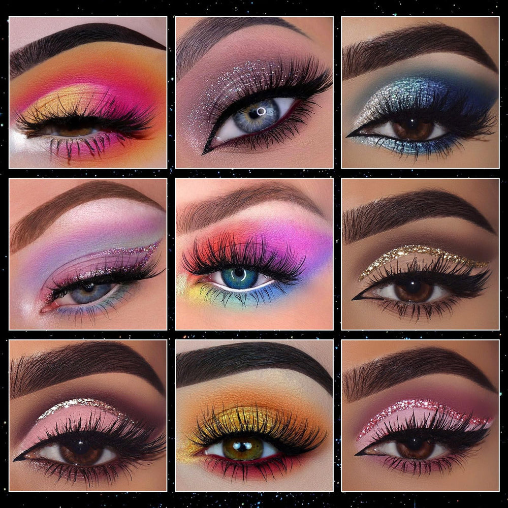 UCANBE Kit Maquillaje Todo en Uno: delineador y brillos para definiciones rápidas
