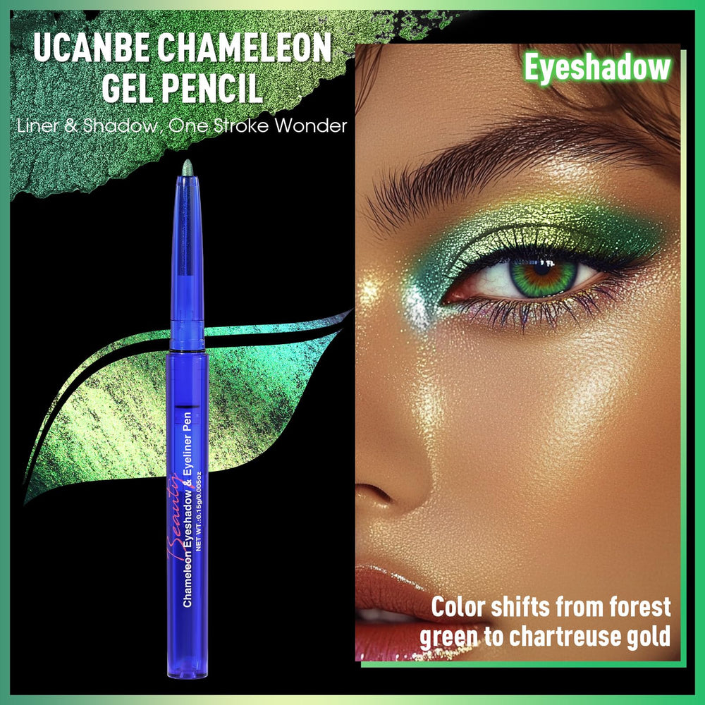 UCANBE lapiz gel camaleon delineado con brillo metalico para look audaz
