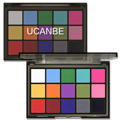 Paleta UCANBE Halloween abierta muestra colores mate para looks creativos