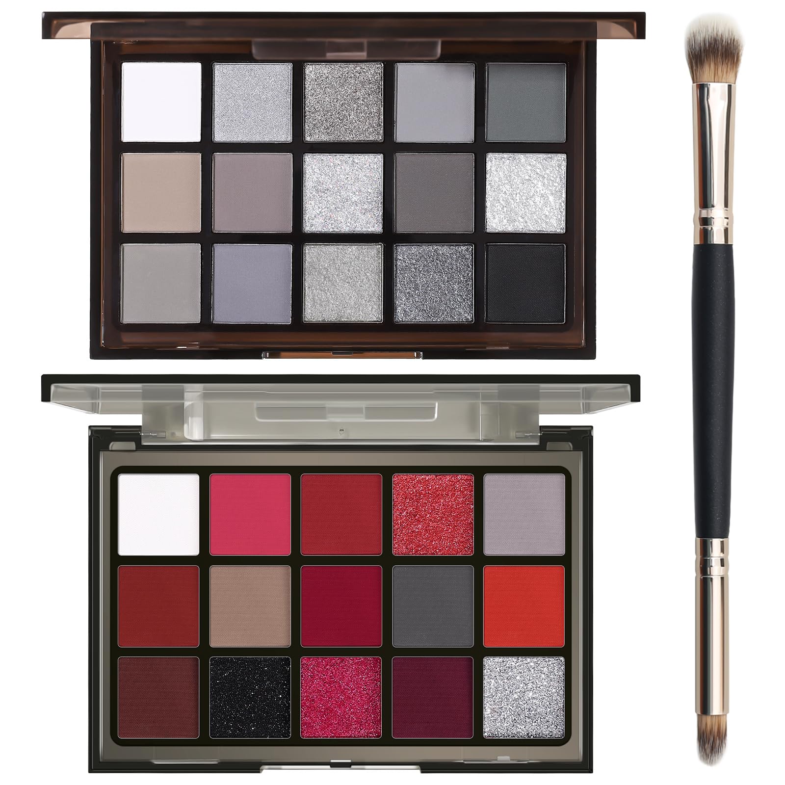Paleta UCANBE Halloween oscura en estuche acrílico para looks dramáticos.
