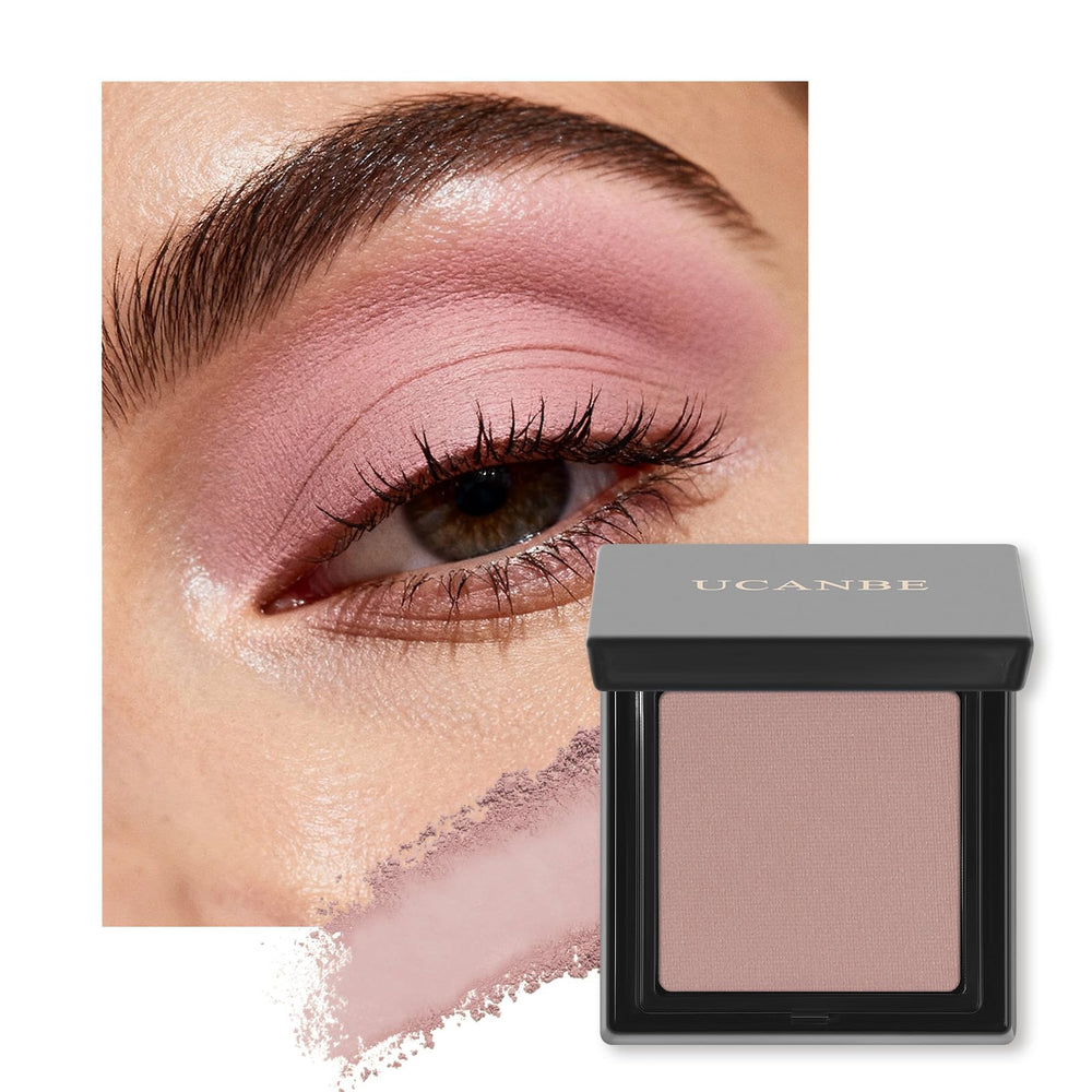 UCANBE paleta completa de sombras rosa polvoriento para looks versátiles.
