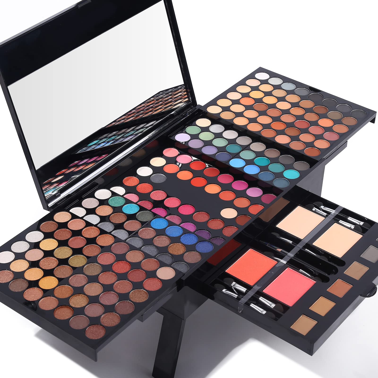 UCANBE palette-yeux-190 couleurs: large choix pour des looks variés et professionnels.