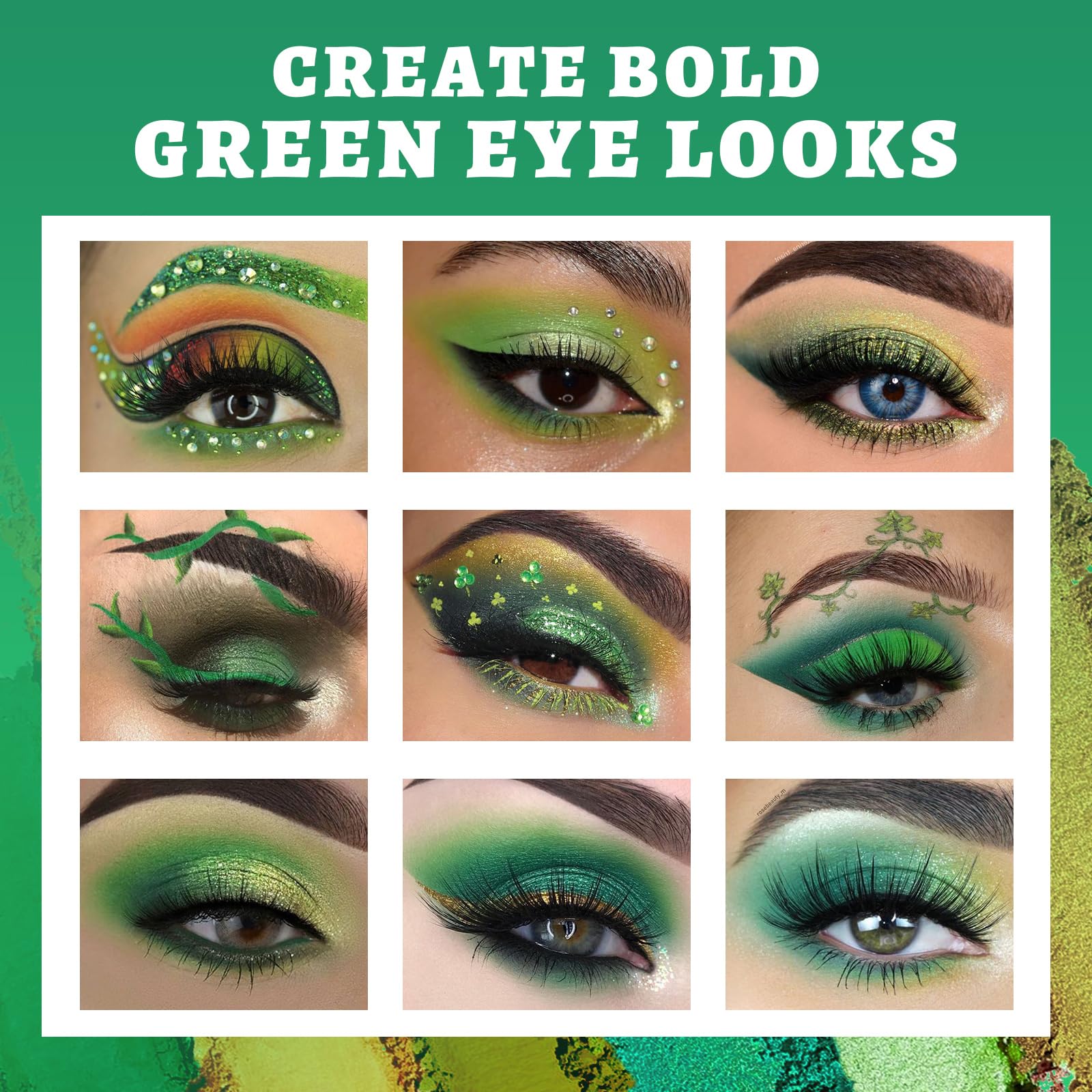 UCANBE pigmentos verdes intensos, perfectos para acentos de color impactantes.
