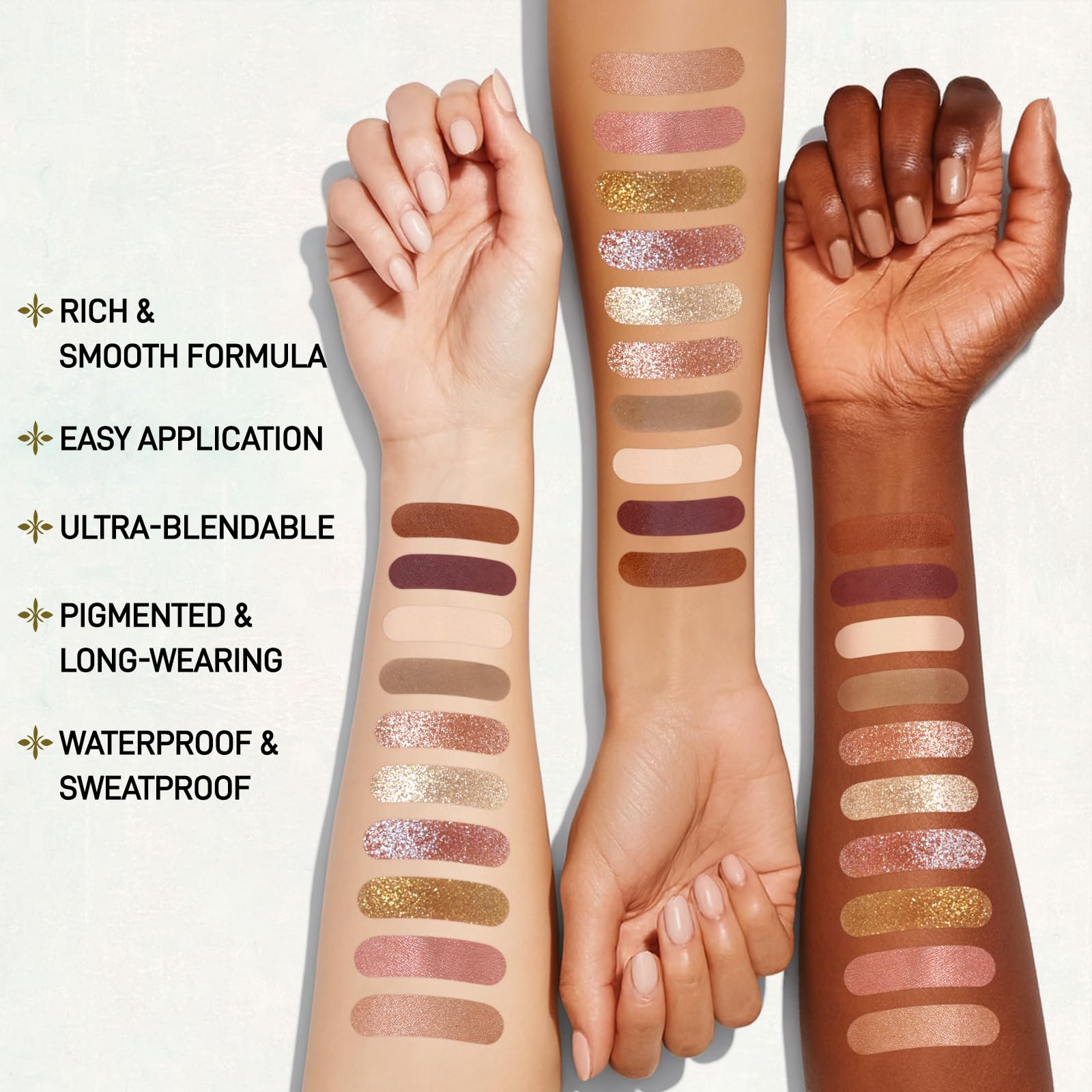 Brochas dobles UCANBE para aplicación precisa de ojos y rostro.