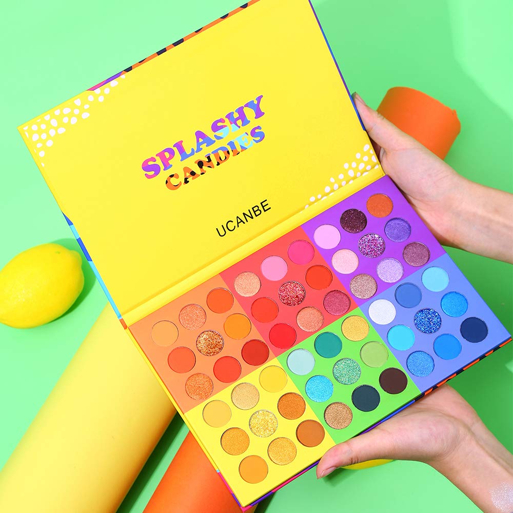 UCANBE Splashy Candies sombras mate 54 colores para base y profundidad