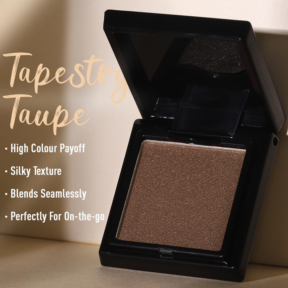 UCANBE Tapestry Taupe: sombra Cielo Azul mate para maquillajes modernos fríos.