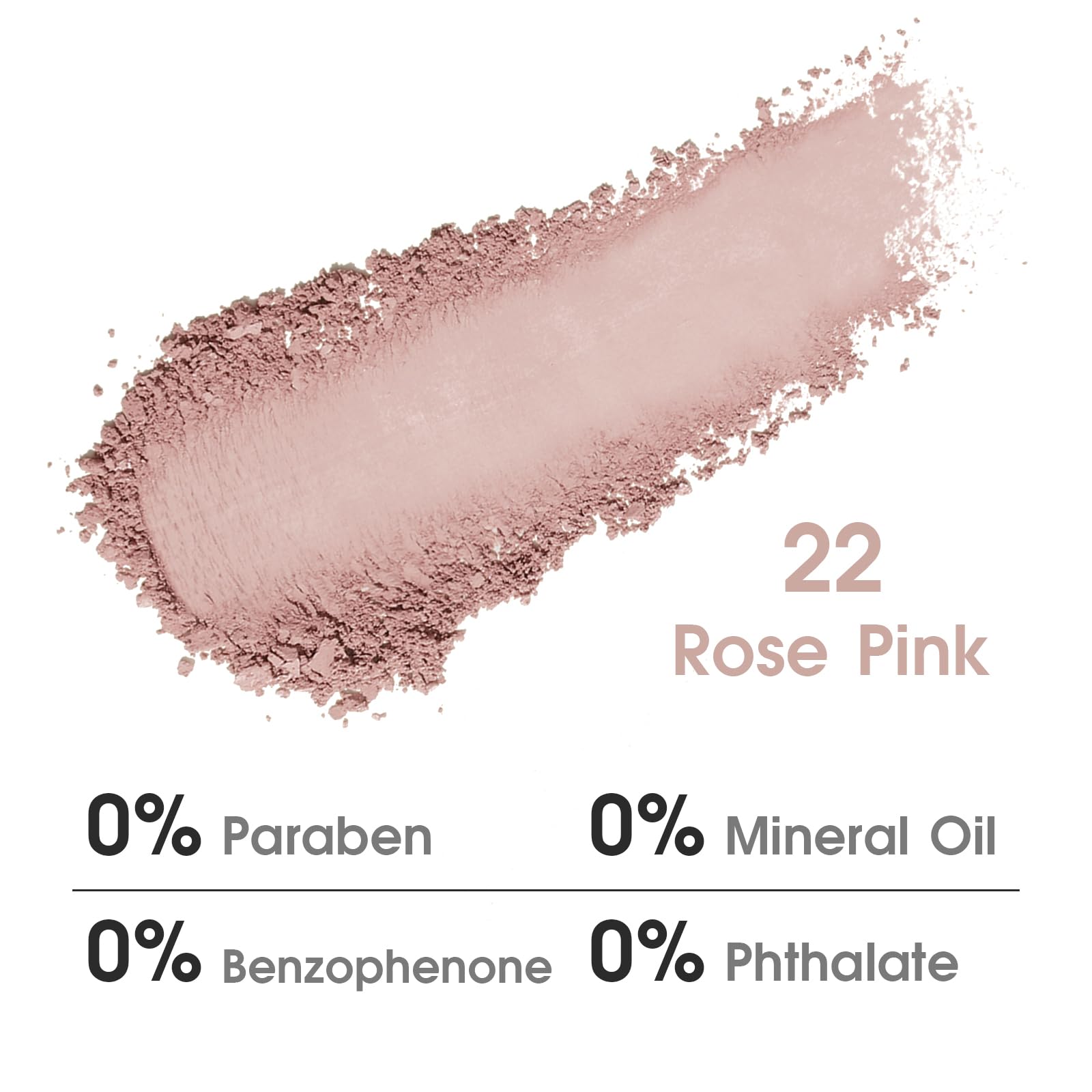 UCANBE sombras mate rosa polvoriento para uso diario.