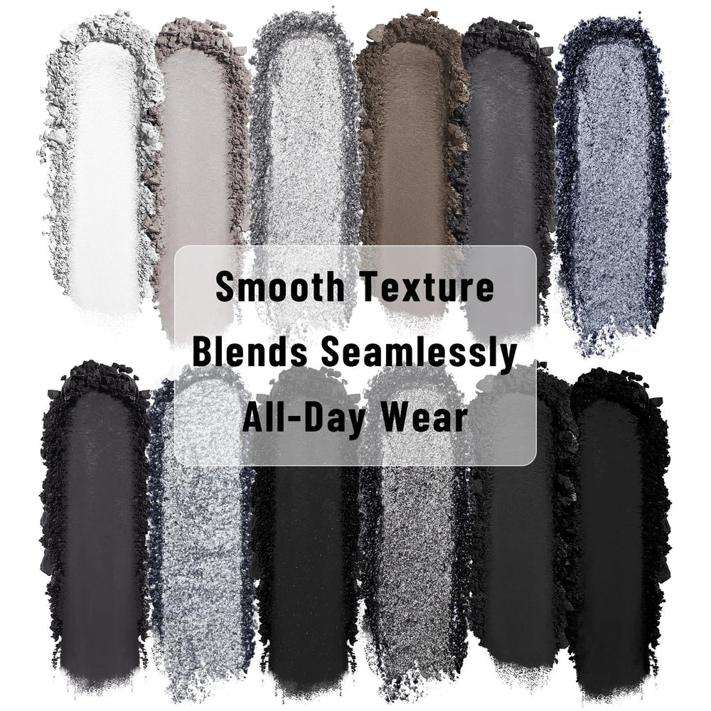 Sombras UCANBE con tonos neutros, mate y brillo para transiciones suaves.