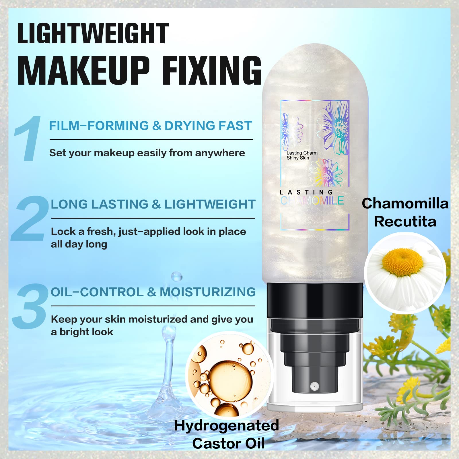 UCANBEMAKEUP brillo luminoso efecto inmediato para realzar rasgos faciales.