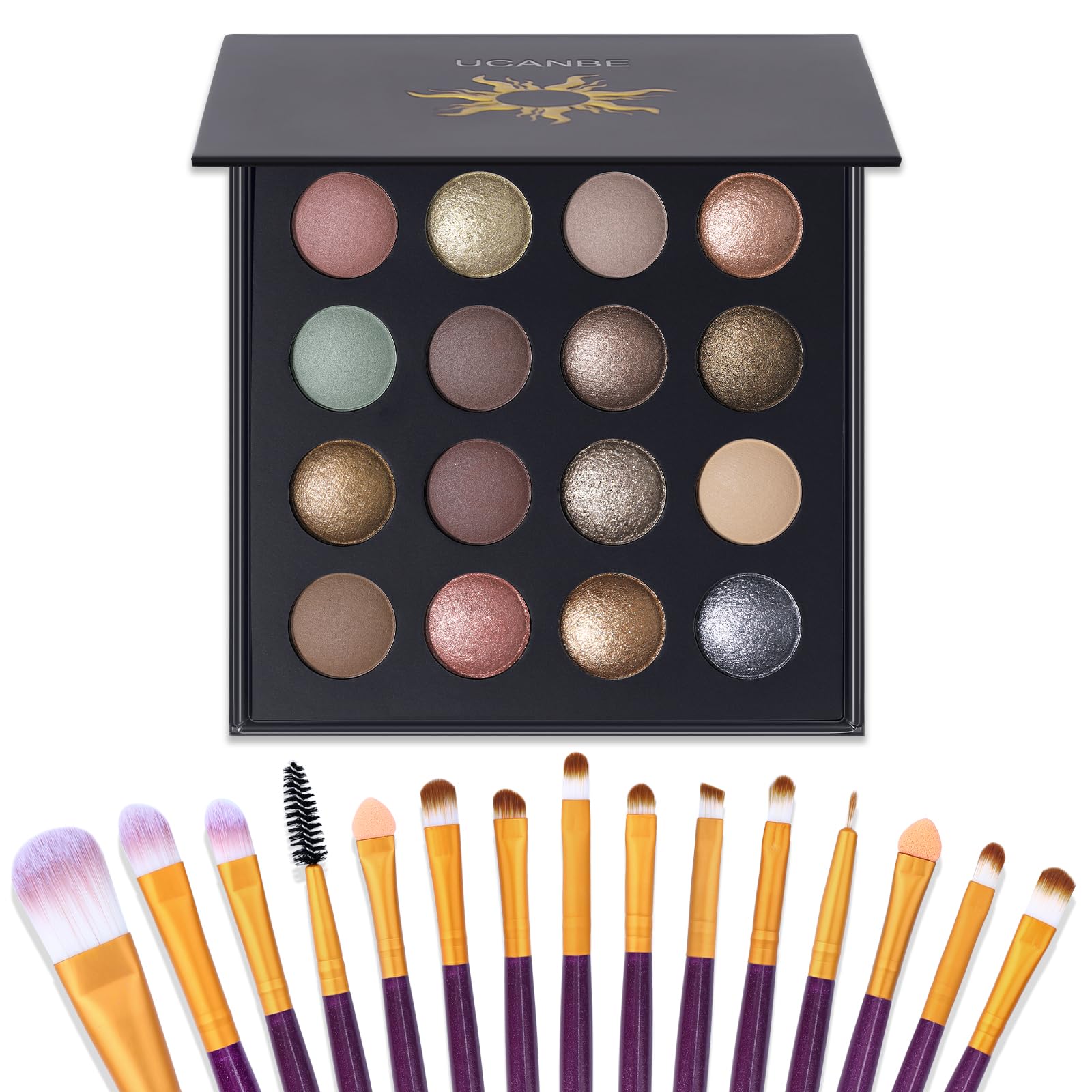 UCANBEMAKEUP: paleta de sombras 16 colores para looks diarios versátiles